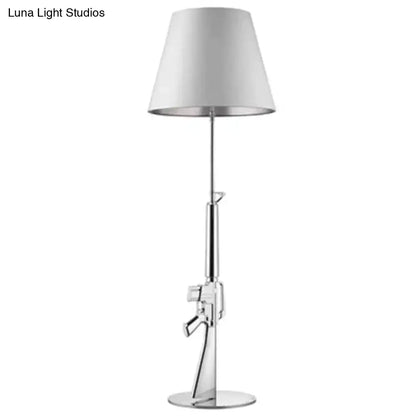 Modern ak47 gun lounge floor lamp – gold & black bedroom light