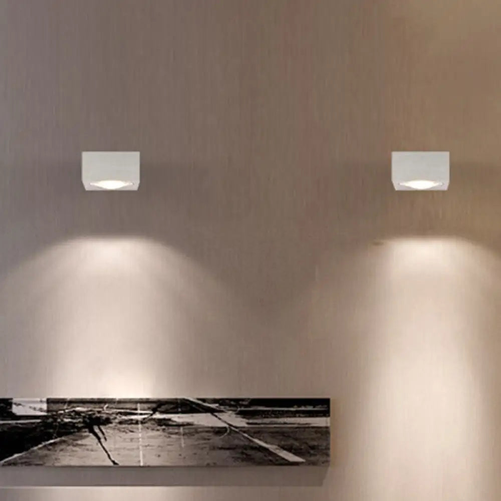 DecorBites™ Modern Aluminum RGB Wall Light - Black/Brushed Silver; Single/Double Sided LED; Ideal for Corridor Lighting