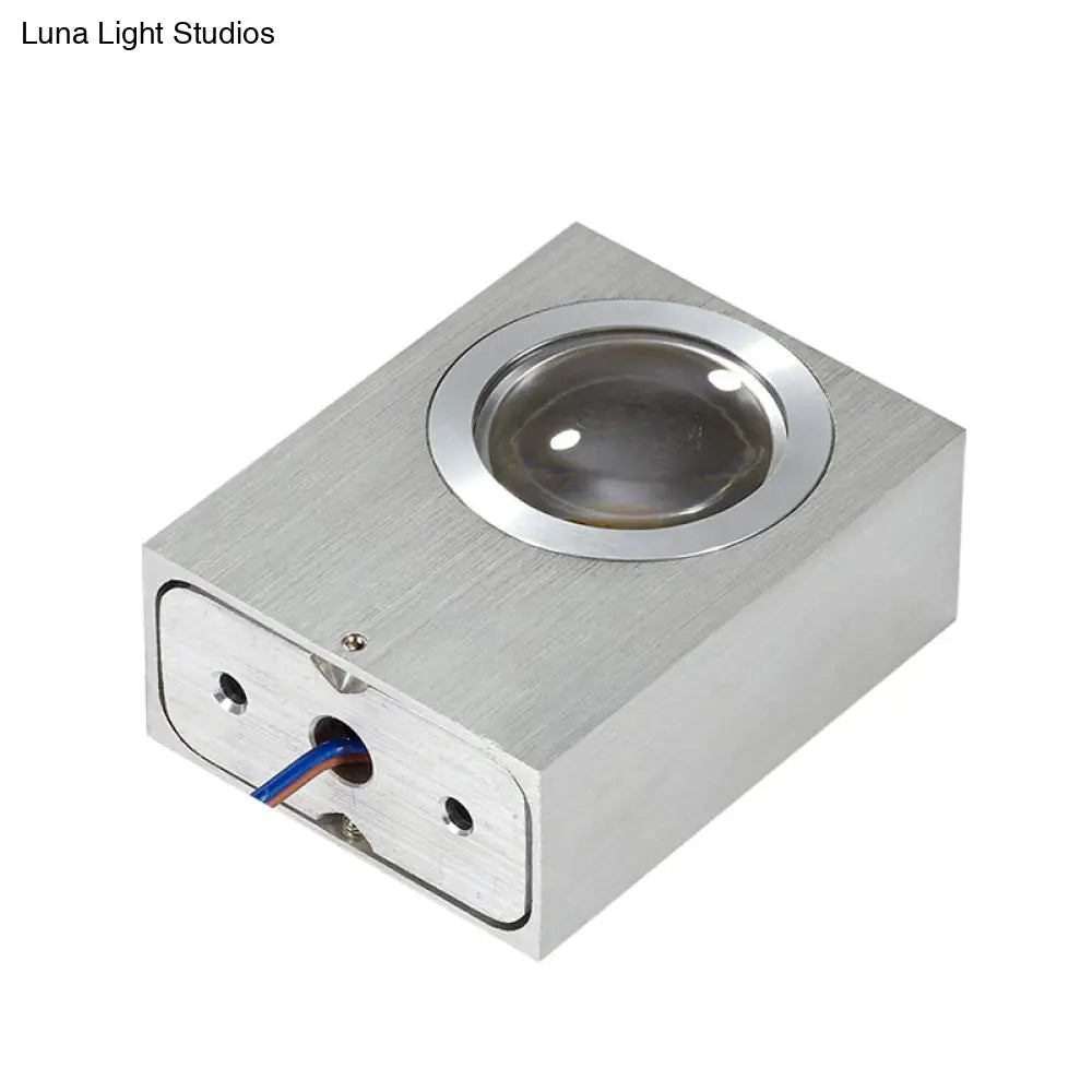 DecorBites™ Modern Aluminum RGB Wall Light - Black/Brushed Silver; Single/Double Sided LED; Ideal for Corridor Lighting