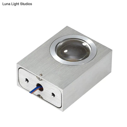 DecorBites™ Modern Aluminum RGB Wall Light - Black/Brushed Silver; Single/Double Sided LED; Ideal for Corridor Lighting