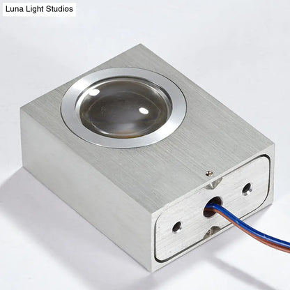 DecorBites™ Modern Aluminum RGB Wall Light - Black/Brushed Silver; Single/Double Sided LED; Ideal for Corridor Lighting