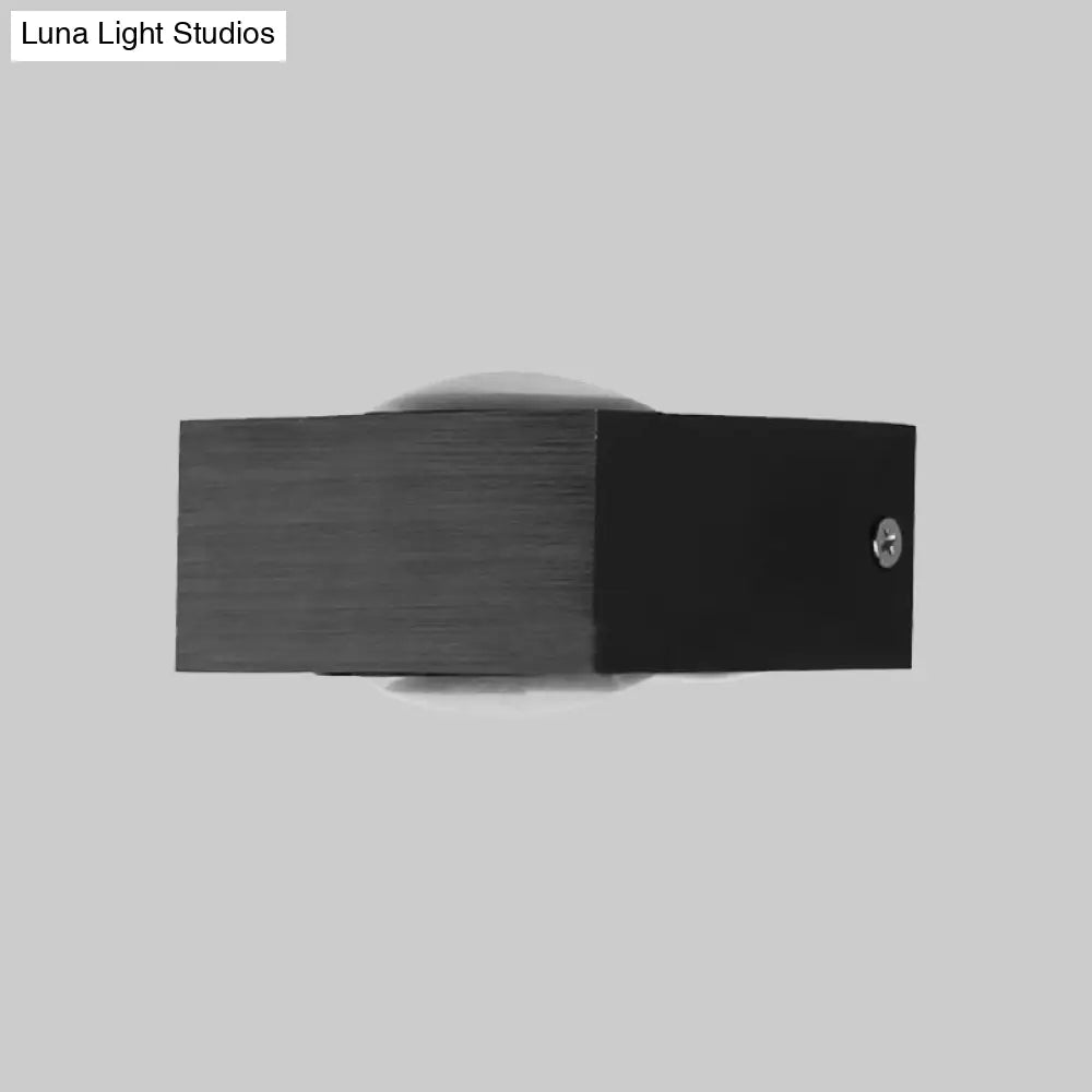 DecorBites™ Modern Aluminum RGB Wall Light - Black/Brushed Silver; Single/Double Sided LED; Ideal for Corridor Lighting