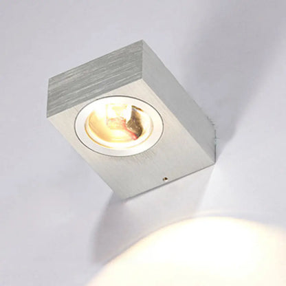 DecorBites™ Modern Aluminum RGB Wall Light - Black/Brushed Silver; Single/Double Sided LED; Ideal for Corridor Lighting