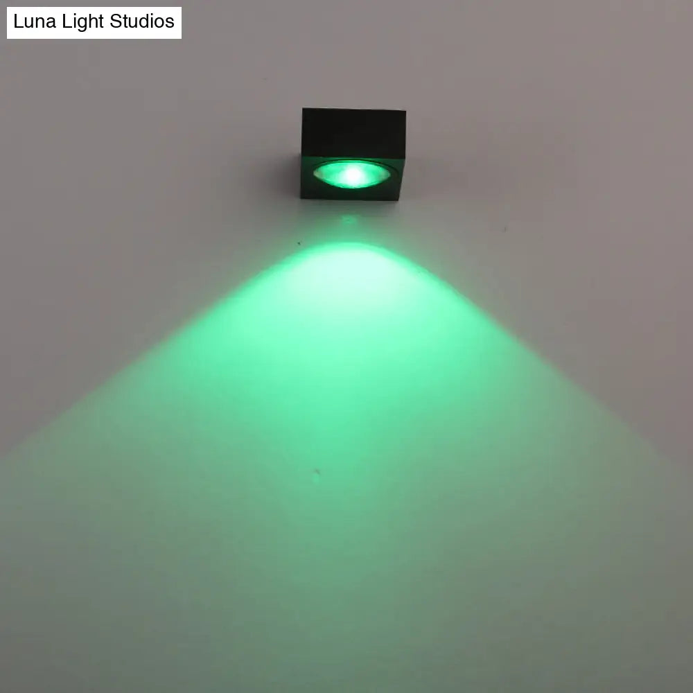DecorBites™ Modern Aluminum RGB Wall Light - Black/Brushed Silver; Single/Double Sided LED; Ideal for Corridor Lighting
