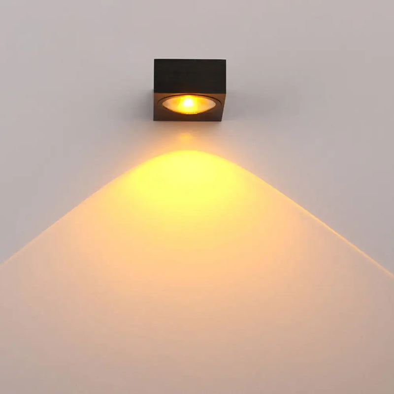 DecorBites™ Modern Aluminum RGB Wall Light - Black/Brushed Silver; Single/Double Sided LED; Ideal for Corridor Lighting