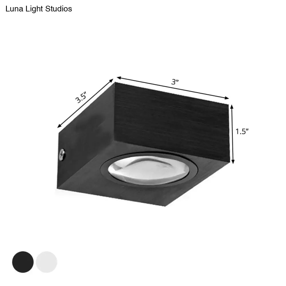 DecorBites™ Modern Aluminum RGB Wall Light - Black/Brushed Silver; Single/Double Sided LED; Ideal for Corridor Lighting