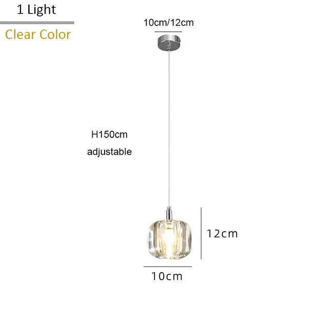 Modern amber and gold crystal led chandelier living room pendant