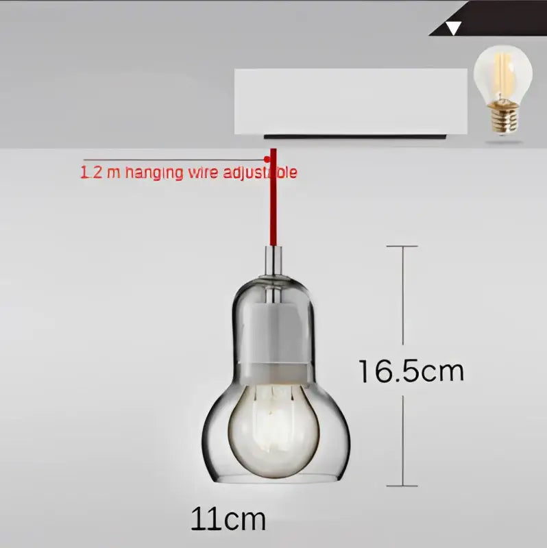Modern amber and gray glass pendant lights for dining room