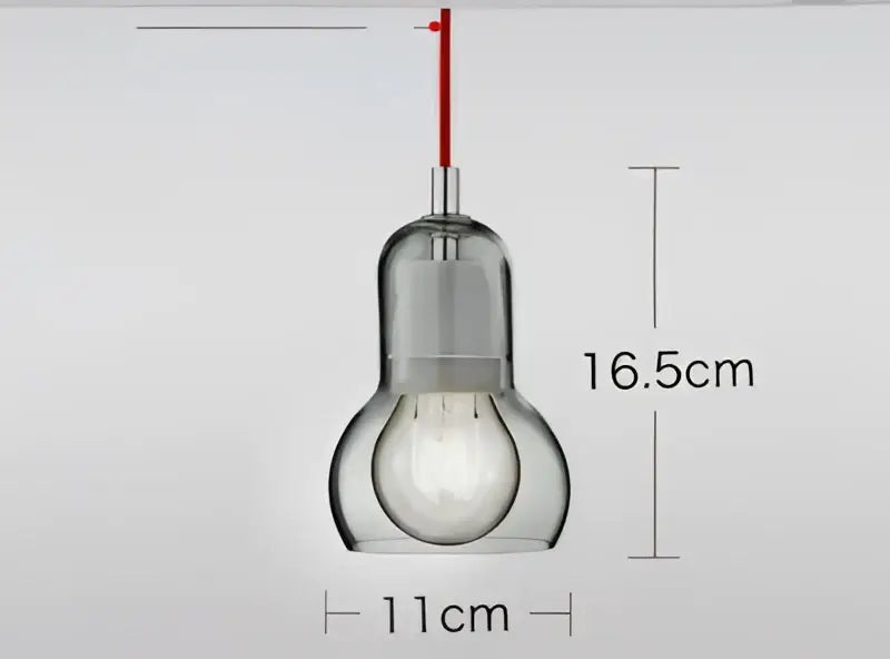Modern amber and gray glass pendant lights for dining room