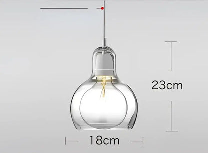 Modern amber and gray glass pendant lights for dining room