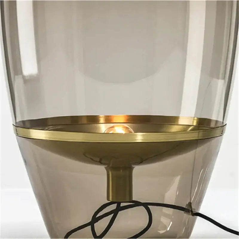 Modern amber balloons led glass table lamp for home office