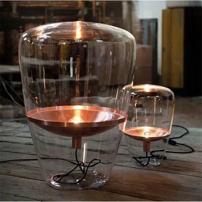 Modern amber balloons led glass table lamp for home office