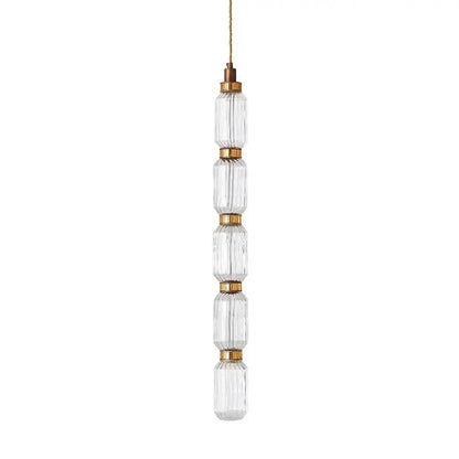 Modern amber & brown glass ballet pendant lamp for dining room