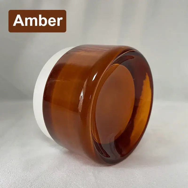 Modern amber & cream glass sconce led wall lamp for living room