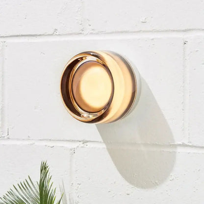 Modern amber & cream glass sconce led wall lamp for living room