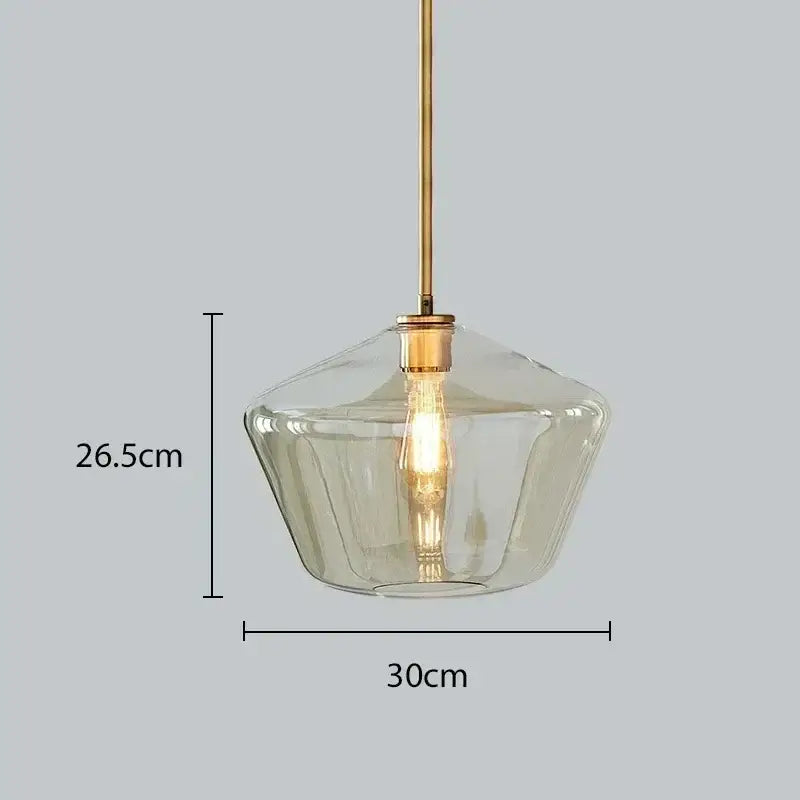 Modern amber glass chandelier amber and brass pendant light dining room