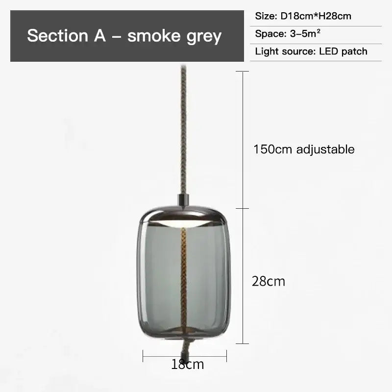 Modern amber glass pendant light bedroom gold accents