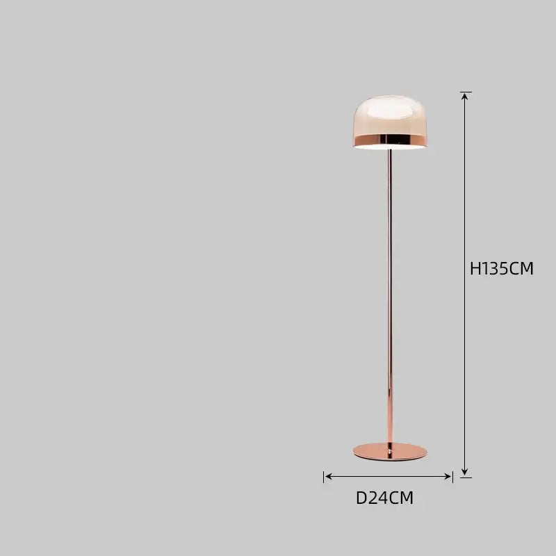 Modern amber glass pendant light dining room copper finish