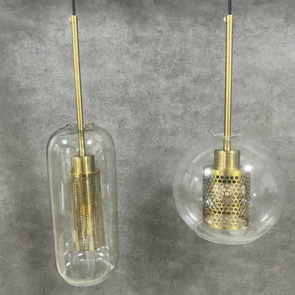 Modern amber honeycomb decorbites glass ball pendant light kitchen