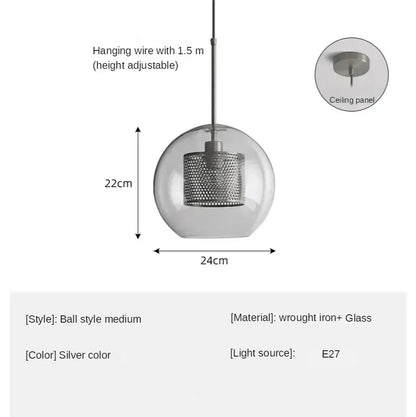 Modern amber honeycomb decorbites glass ball pendant light kitchen