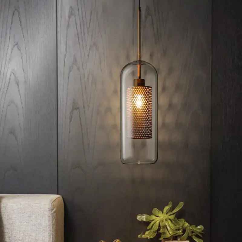 Modern amber honeycomb decorbites glass ball pendant light kitchen