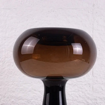 Modern amber & marble geometric glass vase flower arranger living room