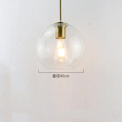 Modern amber smoked gray and clear glass ball led pendant lights dining room