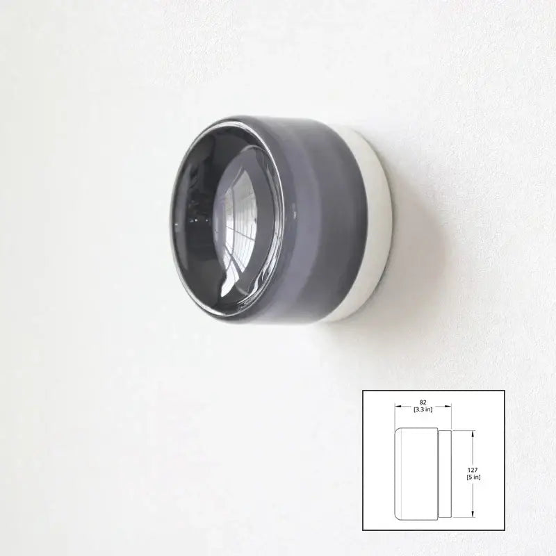Modern amber & white glass sconce led wall lamp for living room