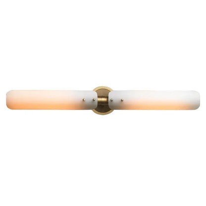 Modern amber & white led wall sconce bedroom art deco light