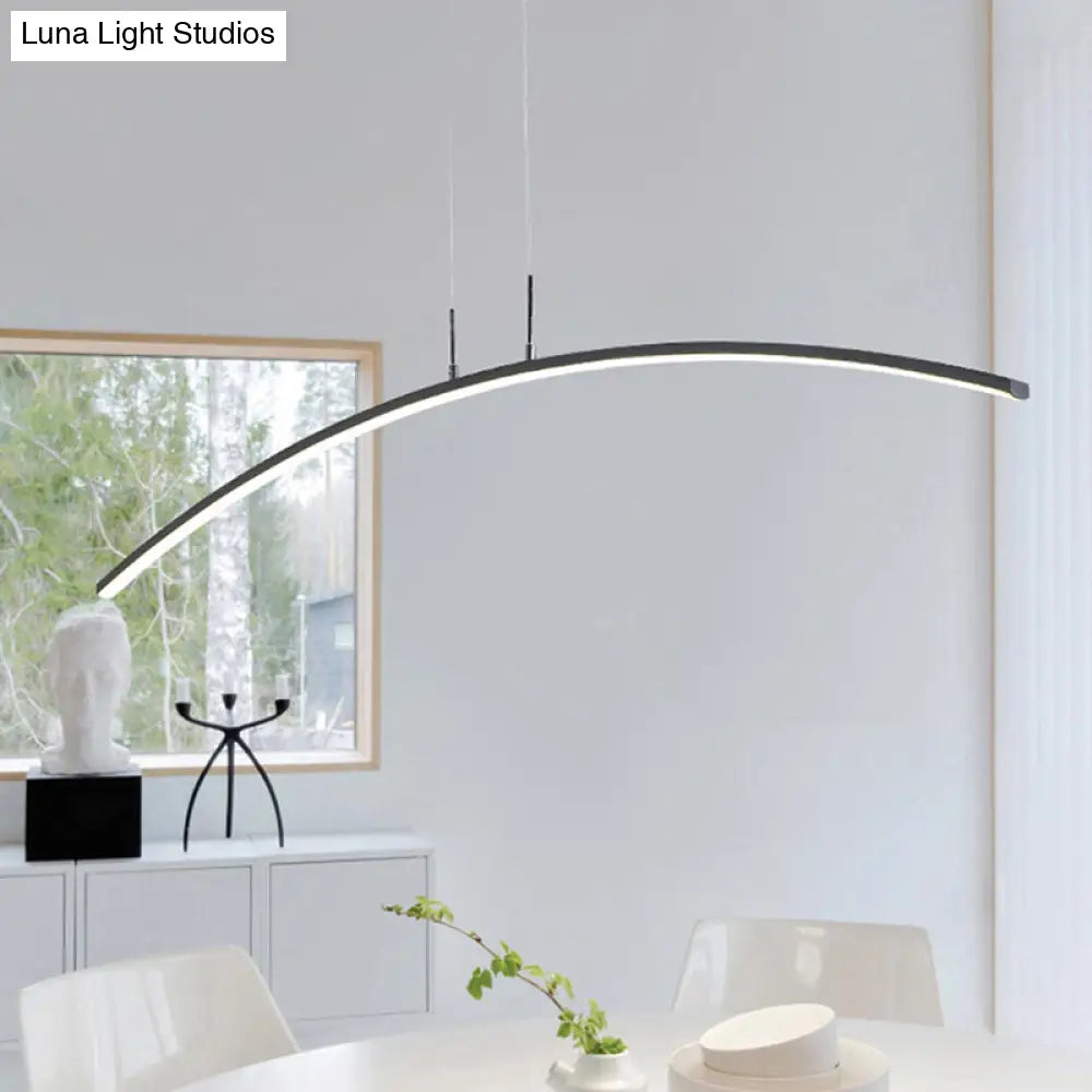 DecorBites™ Modern Arched LED Pendant Light - Acrylic Dining Room Island Lighting