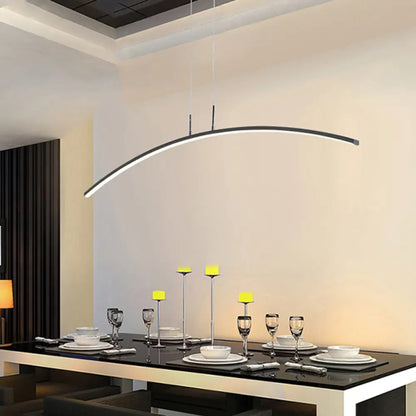 DecorBites™ Modern Arched LED Pendant Light - Acrylic Dining Room Island Lighting
