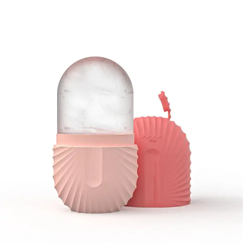 Modern arched pink marble facial roller massager bedroom skin care tool