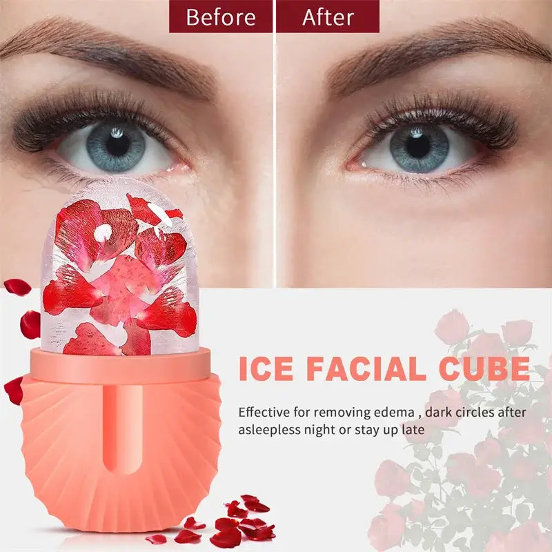 Modern arched pink marble facial roller massager bedroom skin care tool