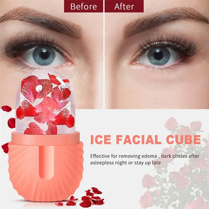Modern arched pink marble facial roller massager bedroom skin care tool