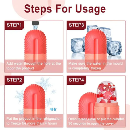 Modern arched pink marble facial roller massager bedroom skin care tool