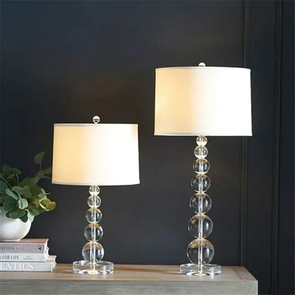 Modern art deco crystal ball table lamp for bedroom