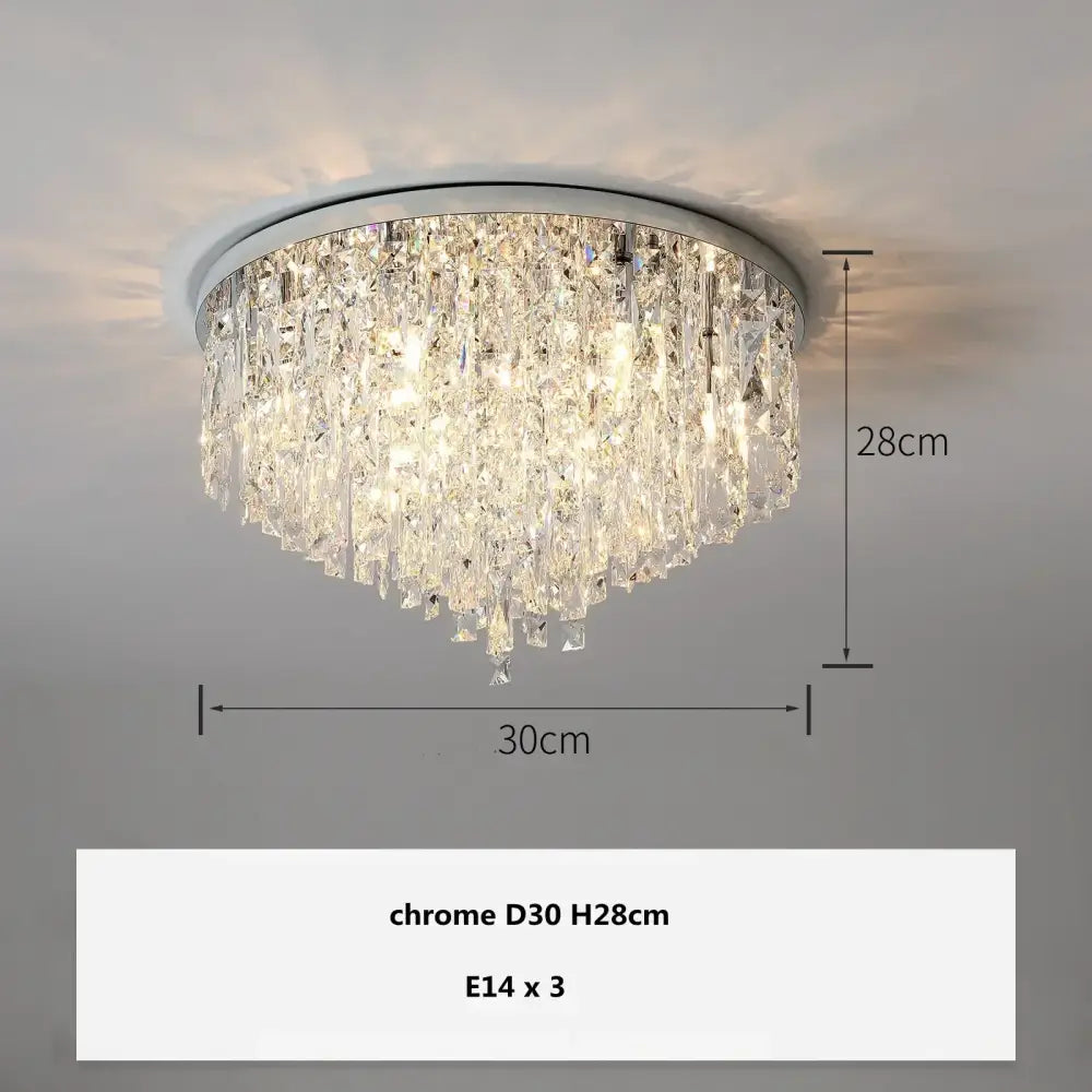 Modern art deco gold crystal steel led ceiling chandelier dining room