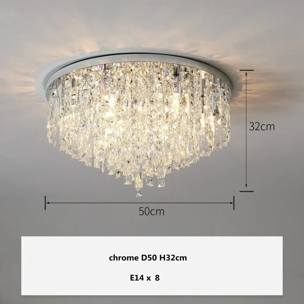 Modern art deco gold crystal steel led ceiling chandelier dining room