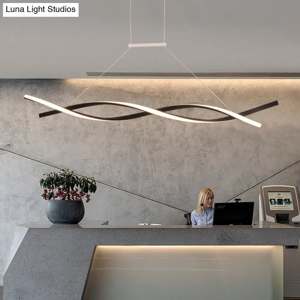 DecorBites™ Modern Art Deco LED Pendant Light for Reception Area