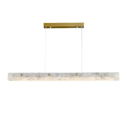 Modern art deco marble steel chandelier black & gold dining room