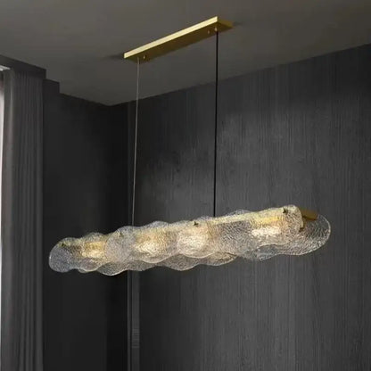 Modern art glass dining table chandelier – led luxury lighting