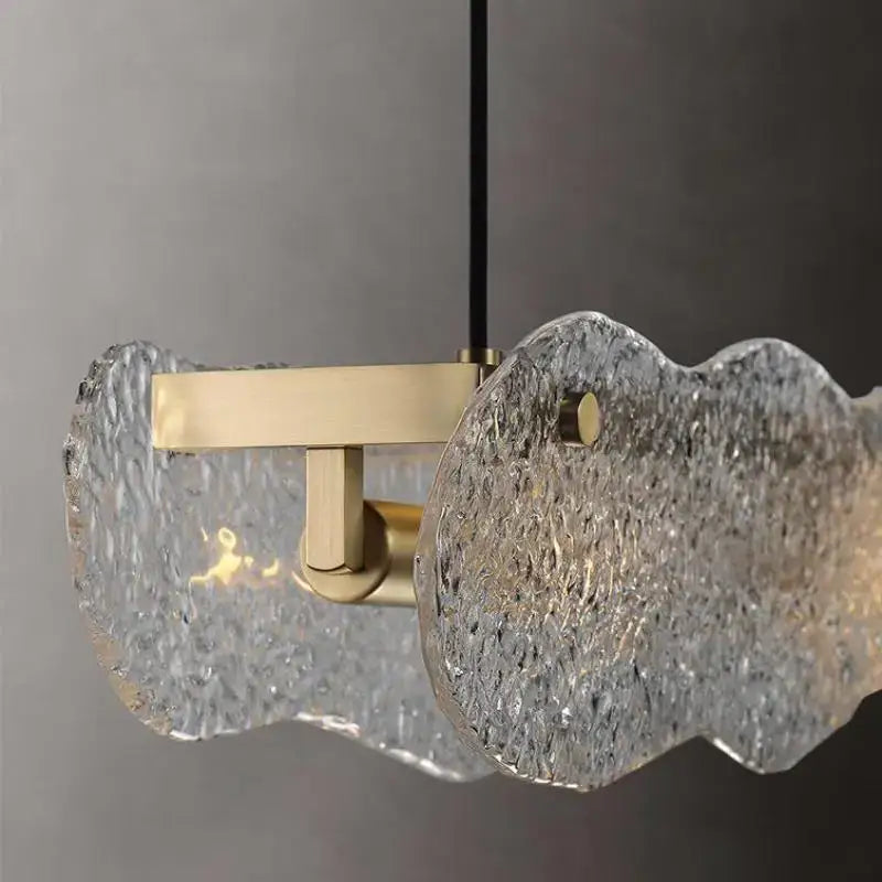 Modern art glass dining table chandelier – led luxury lighting