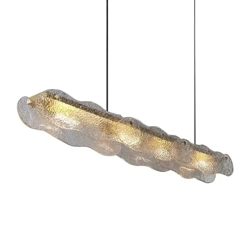 Modern art glass dining table chandelier – led luxury lighting