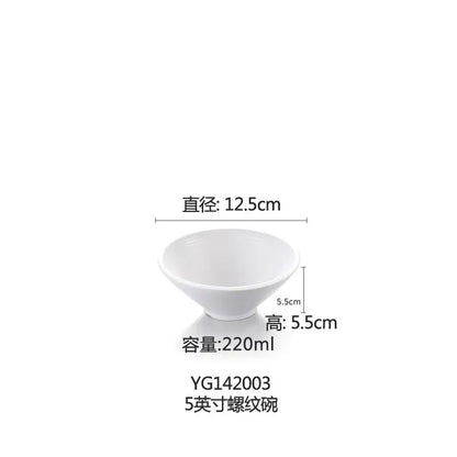 Modern asymmetrical black melamine plastic dipping sauce bowls dining
