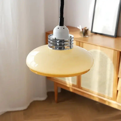 Modern bauhaus cream glass led chandelier dining room pendant light