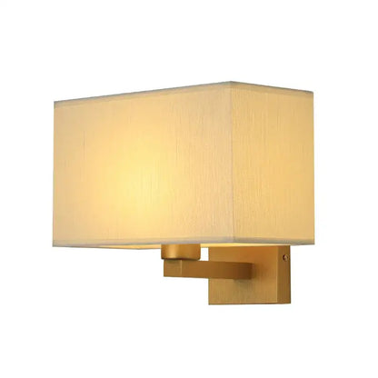 Modern beige and black elegant bedroom wall lamp