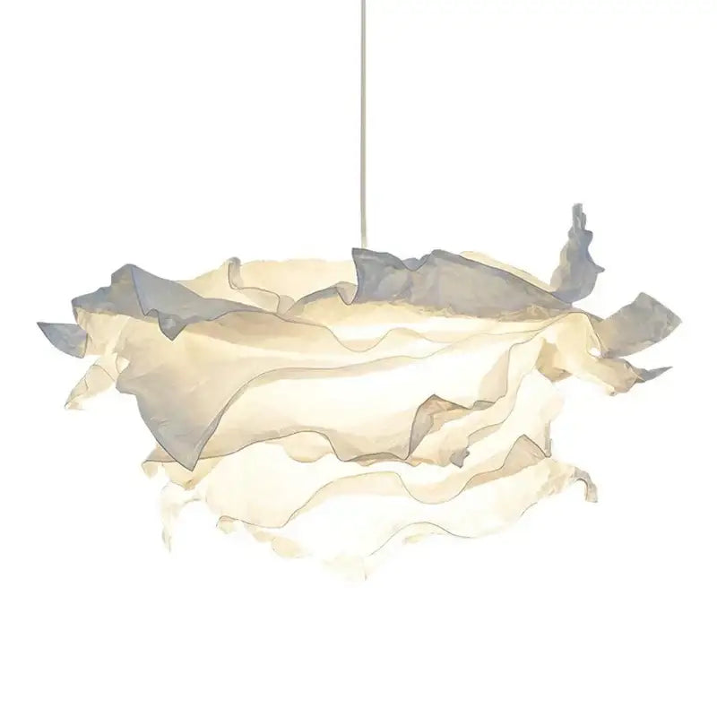 Modern beige & gray nordic paper pendant light living room