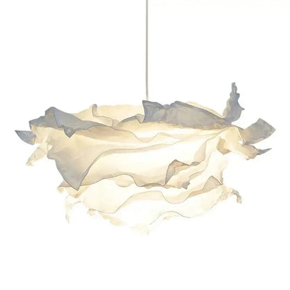 Modern beige & gray nordic paper pendant light living room