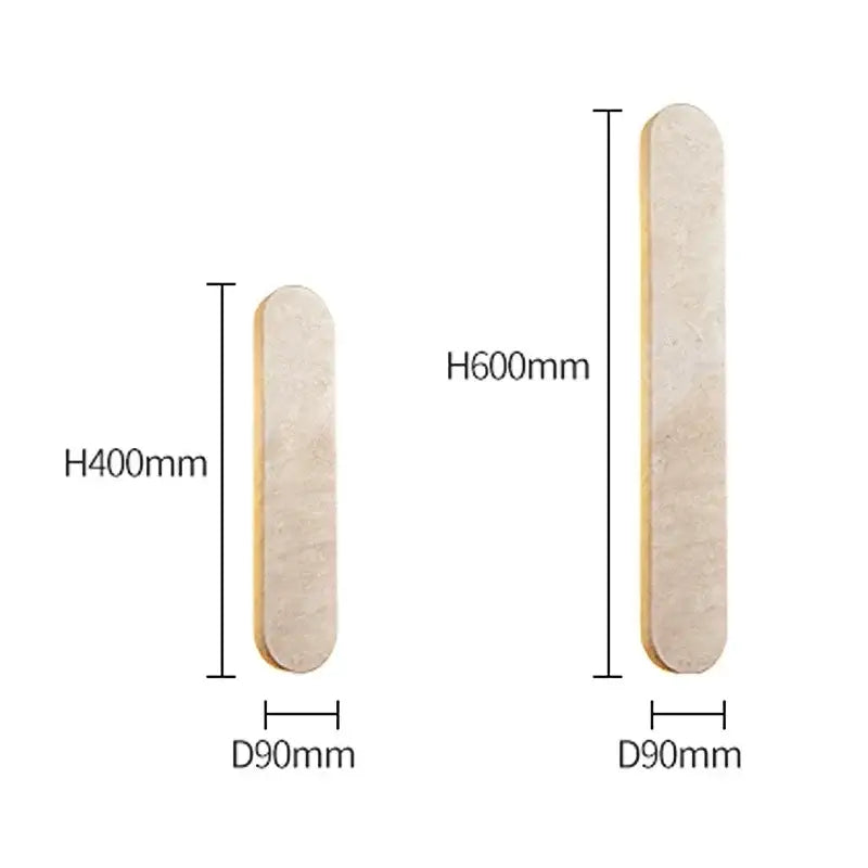 Modern beige marble courtyard led wall sconce outdoor light