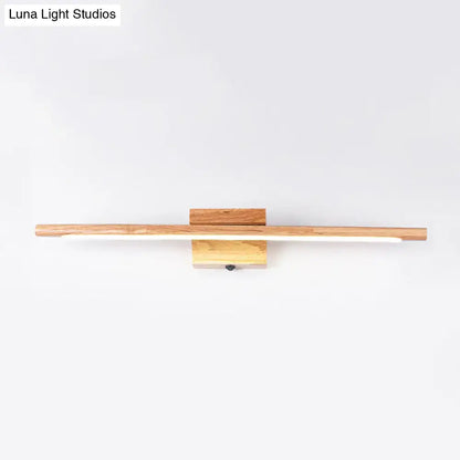 Modern beige stick shaped led vanity sconce bedroom wall light